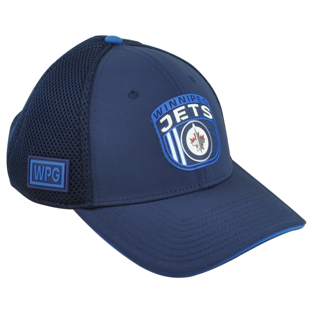 NHL Fanatics Authentic Pro Winnipeg Jets WPG Performance Mesh Trucker Hat Cap