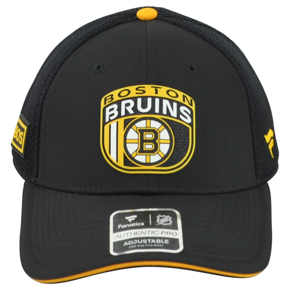 NHL Fanatics Authentic Pro Boston Bruins BOS Performance Mesh Trucker Hat Cap