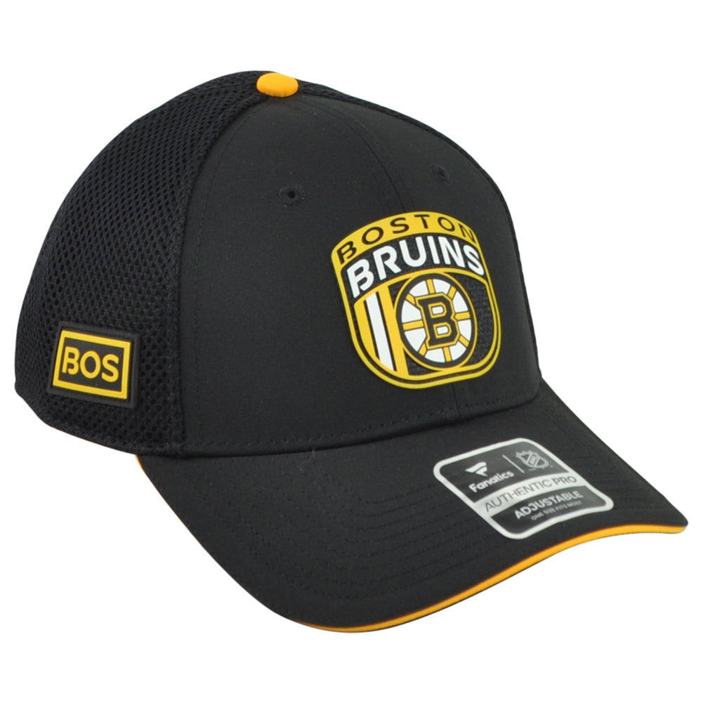 NHL Fanatics Authentic Pro Boston Bruins BOS Performance Mesh Trucker Hat Cap