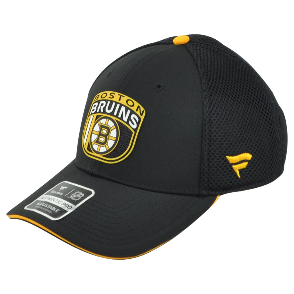 NHL Fanatics Authentic Pro Boston Bruins BOS Performance Mesh Trucker Hat Cap