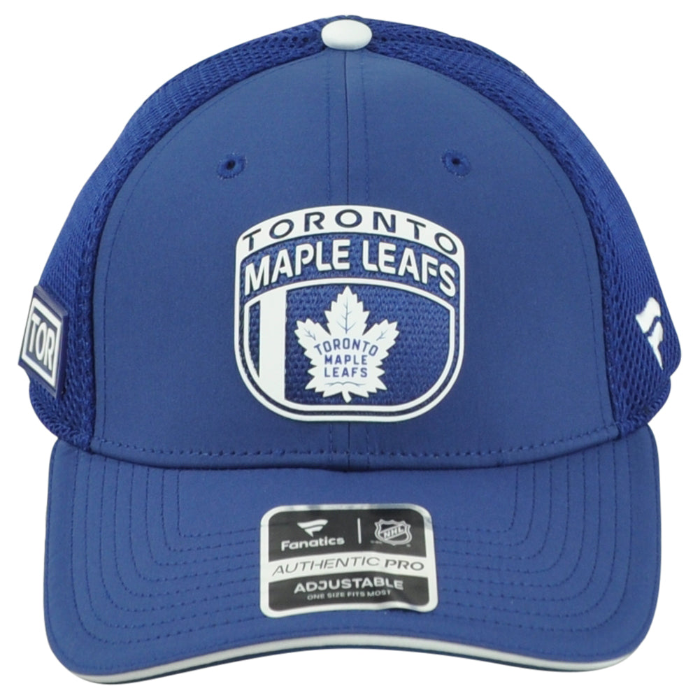 NHL Fanatics Authentic Pro Toronto Maple Leafs Performance Mesh Trucker Hat Cap