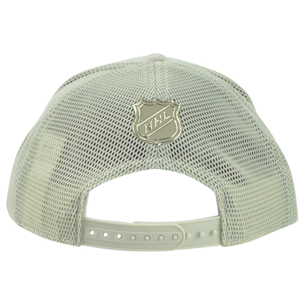 NHL Fanatics Authentic Pro St. Louis Blues Beige Snapback Mesh Trucker Hat Cap