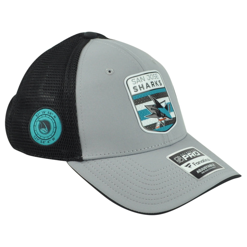 NHL Fanatics Authentic Pro San Jose Sharks Adults Snapback Mesh Trucker Hat Cap