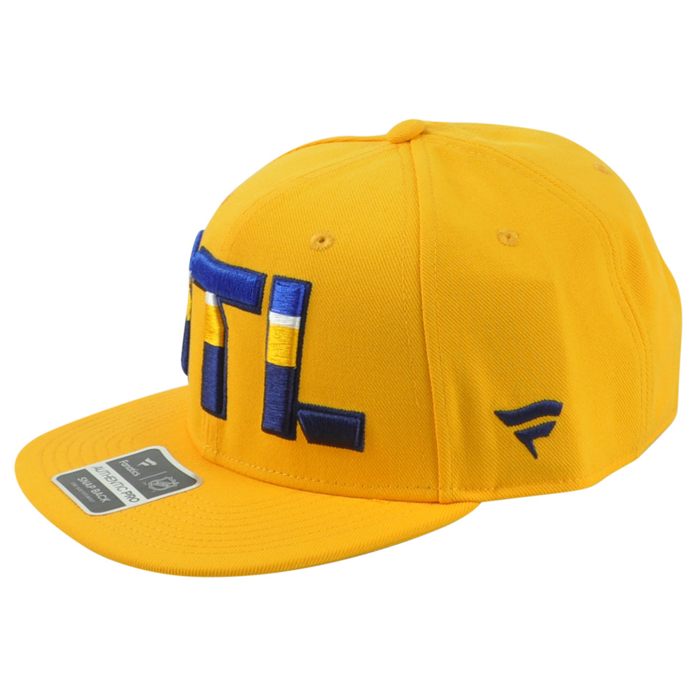 NHL Fanatics Authentic Pro St Louis Blues STL Adults Yellow Snapback Men Hat Cap