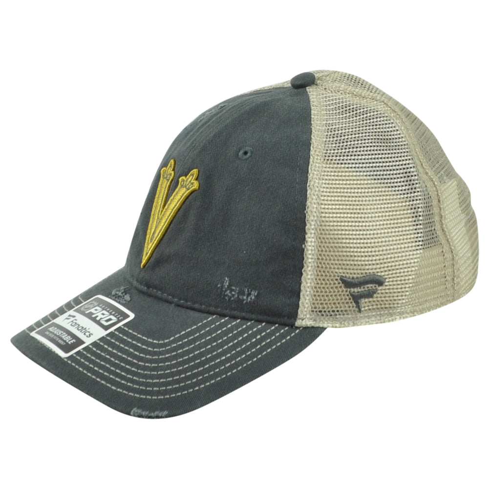 NHL Fanatics Authentic Pro Vegas Golden Knights Distressed Mesh Trucker Hat Cap