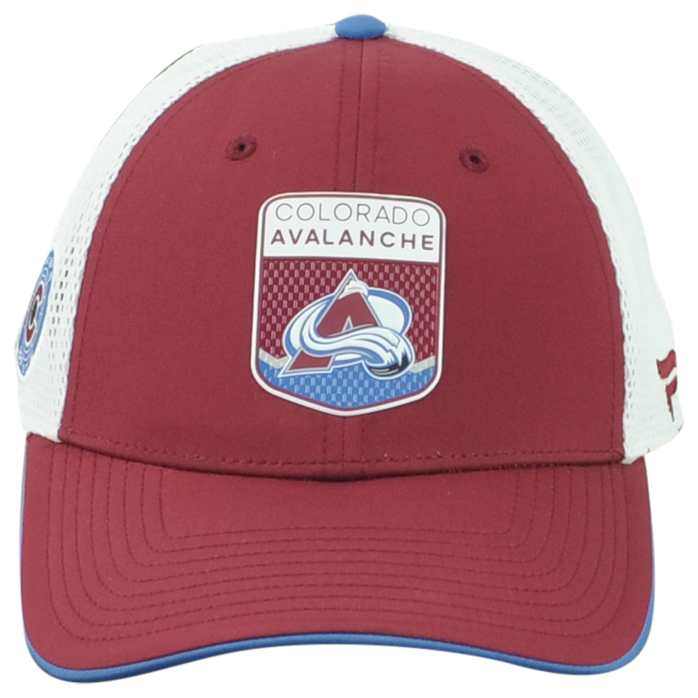 NHL Fanatics Authentic Pro Colorado Avalanche Adjustable Mesh Trucker Hat Cap
