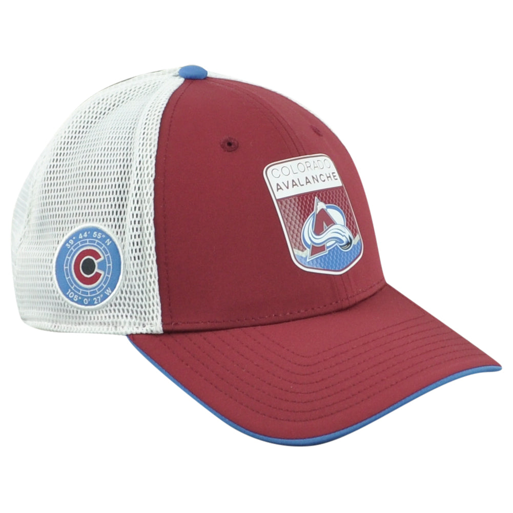NHL Fanatics Authentic Pro Colorado Avalanche Adjustable Mesh Trucker Hat Cap