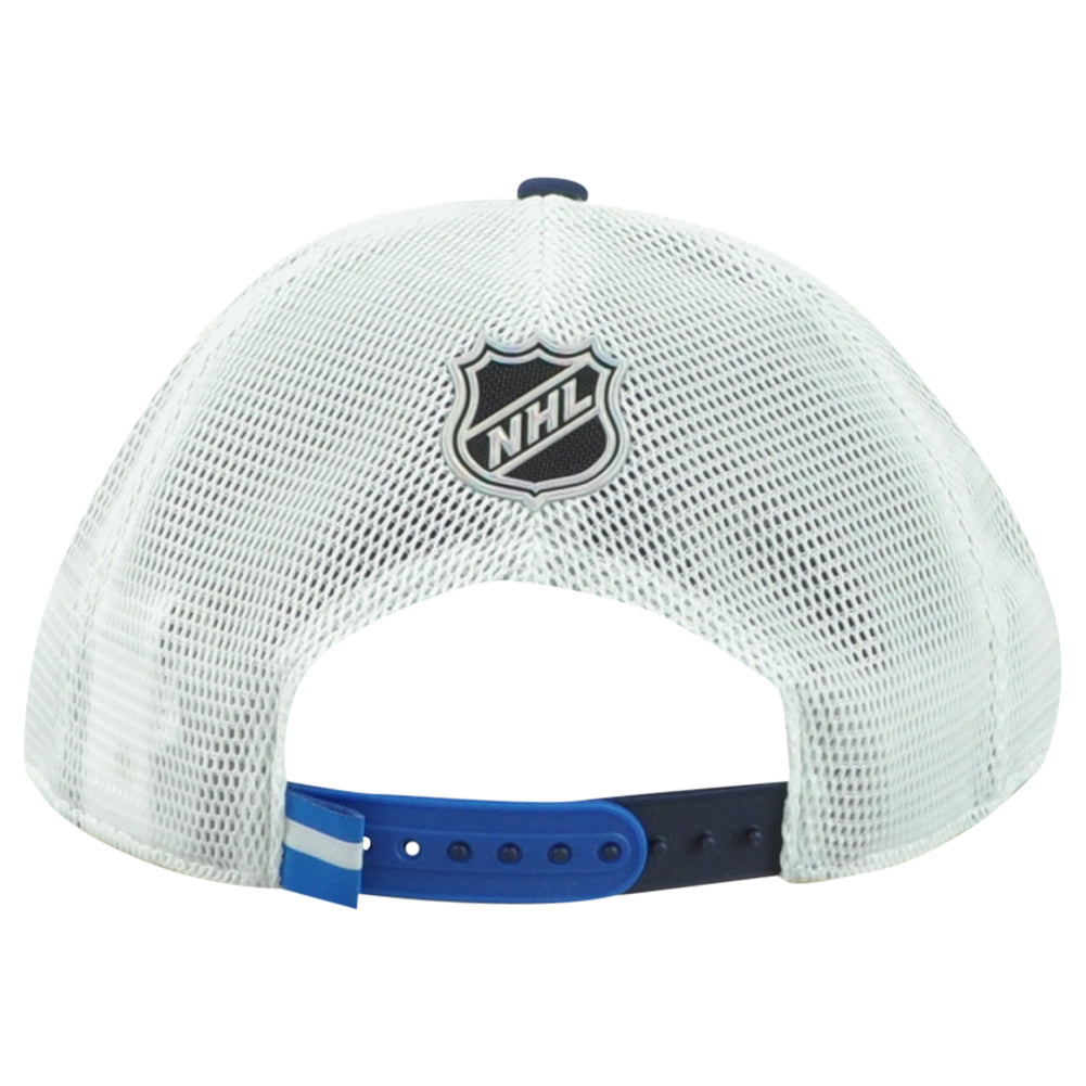 NHL Fanatics Authentic Pro Winnipeg Jets Adults Curved Bill Mesh Trucker Hat Cap