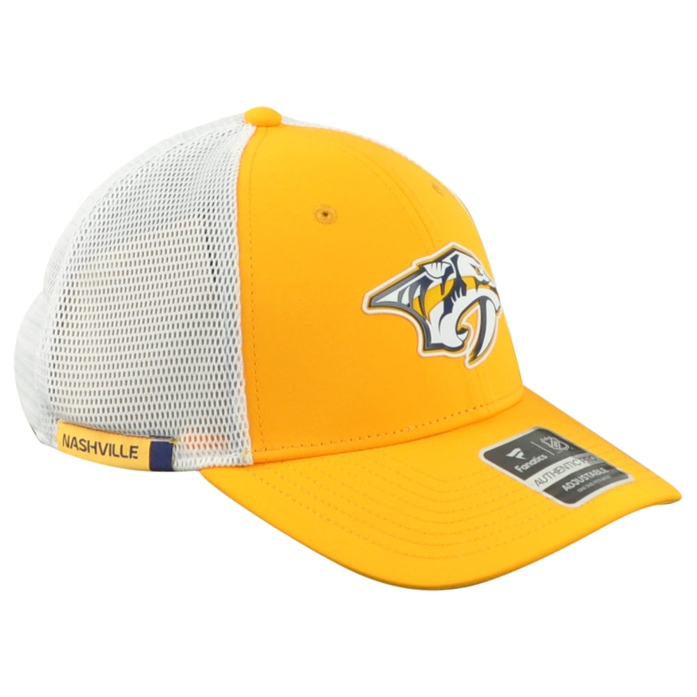 NHL Fanatics Authentic Pro Nashville Predators Men Snapback Mesh Trucker Hat Cap
