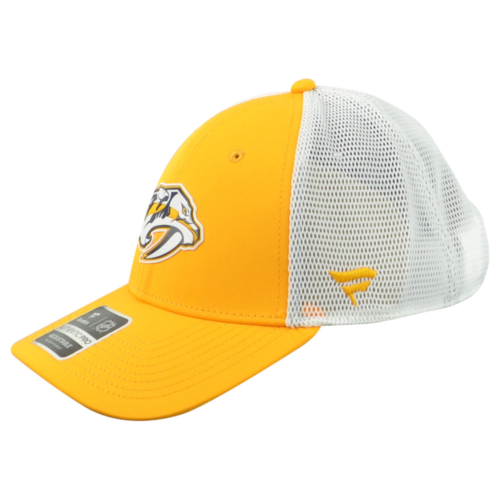 NHL Fanatics Authentic Pro Nashville Predators Men Snapback Mesh Trucker Hat Cap