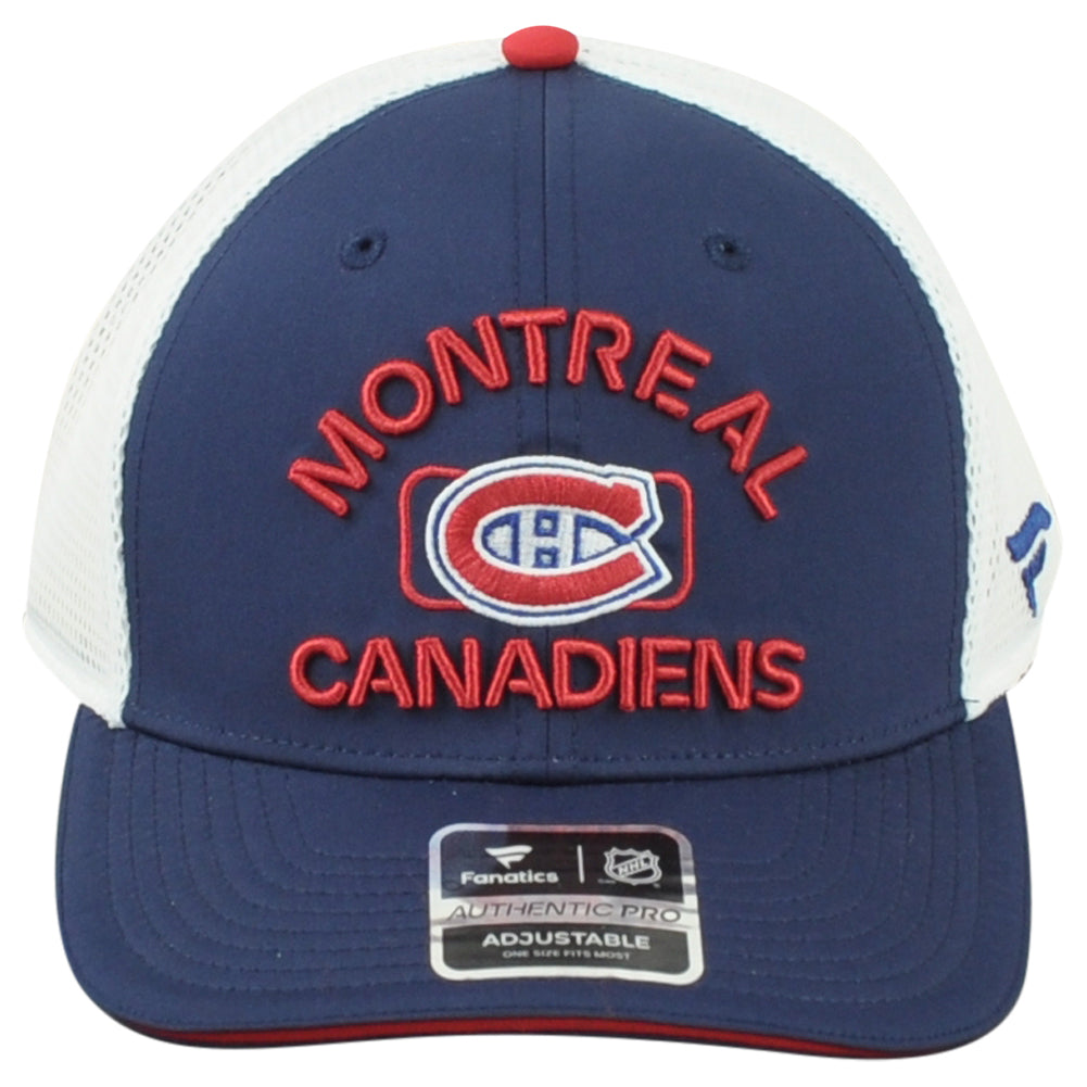 NHL Fanatics Authentic Pro Montreal Canadiens Men Snapback Mesh Trucker Hat Cap