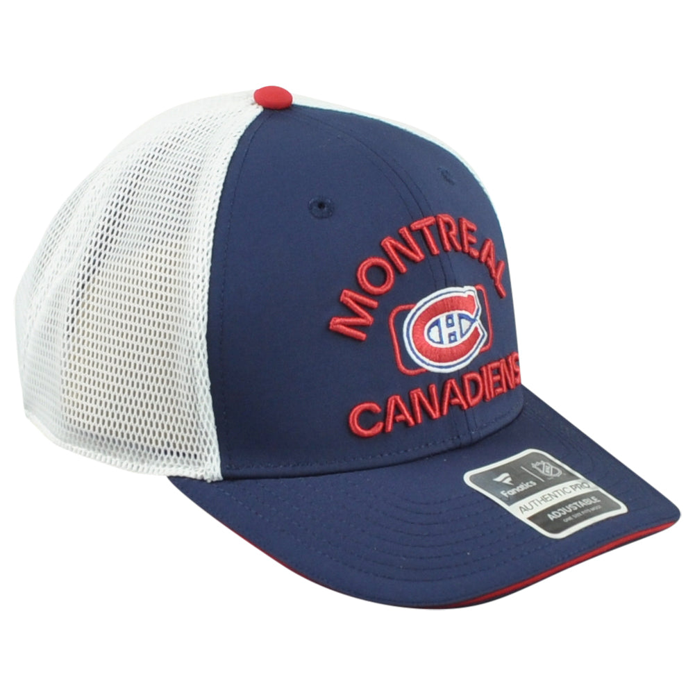 NHL Fanatics Authentic Pro Montreal Canadiens Men Snapback Mesh Trucker Hat Cap