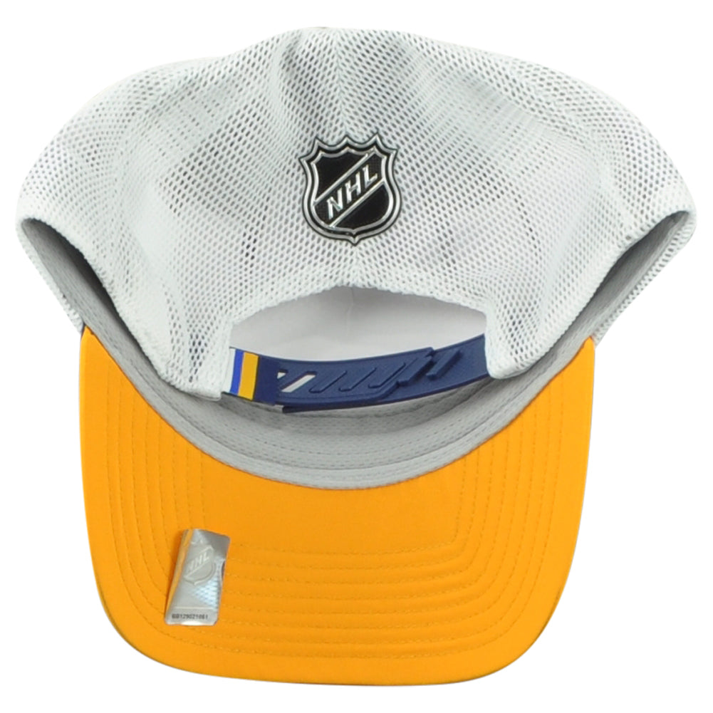 NHL Fanatics Authentic Pro St Louis Blues Adults Adjustable Mesh Trucker Hat Cap