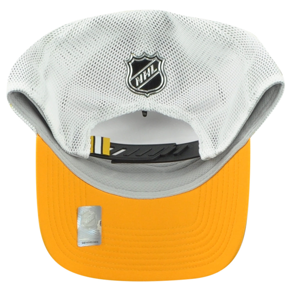 NHL Fanatics Authentic Pro Boston Bruins Adults Adjustable Mesh Trucker Hat Cap