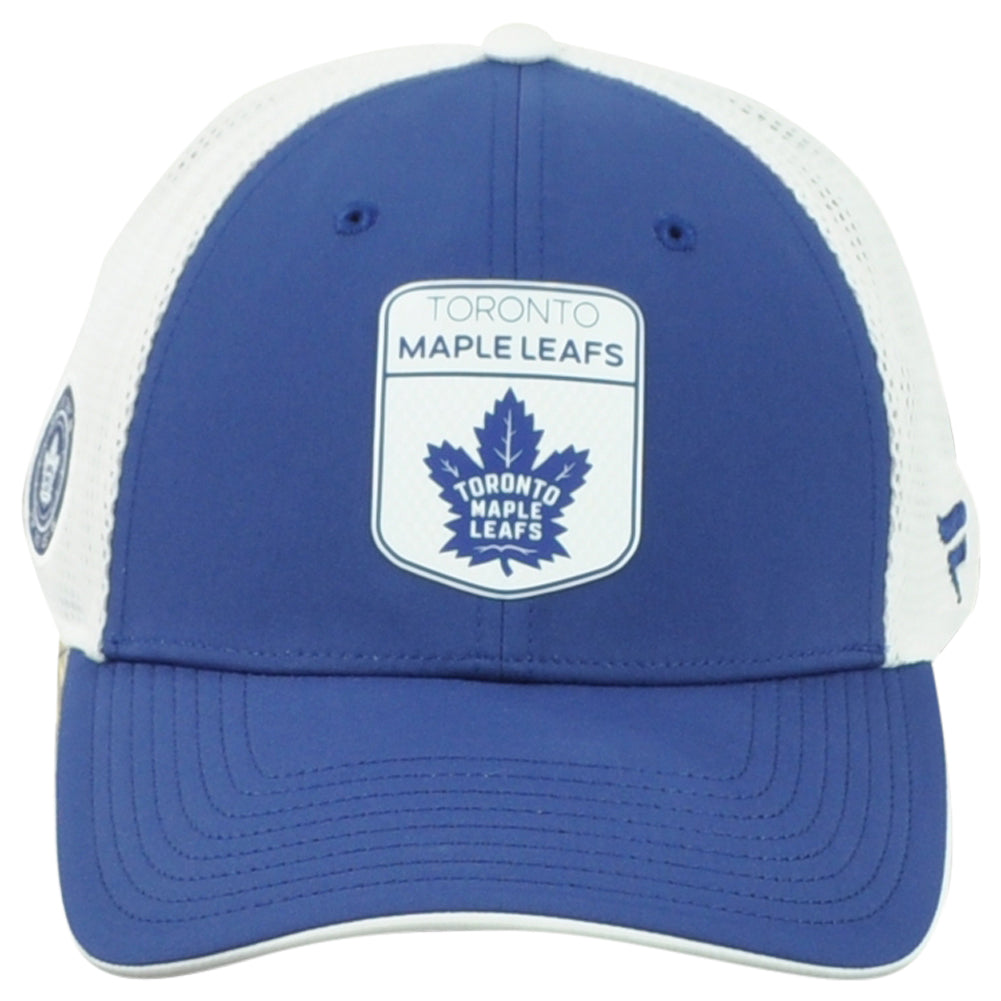 NHL Fanatics Authentic Pro Toronto Maple Leafs Adjustable Mesh Trucker Hat Cap