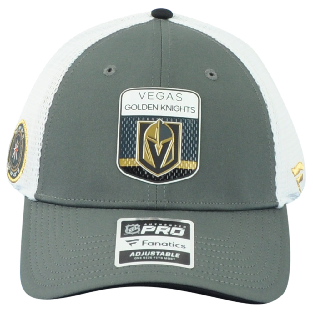 NHL Fanatics Authentic Pro Vegas Golden Knights Adjustable Mesh Trucker Hat Cap