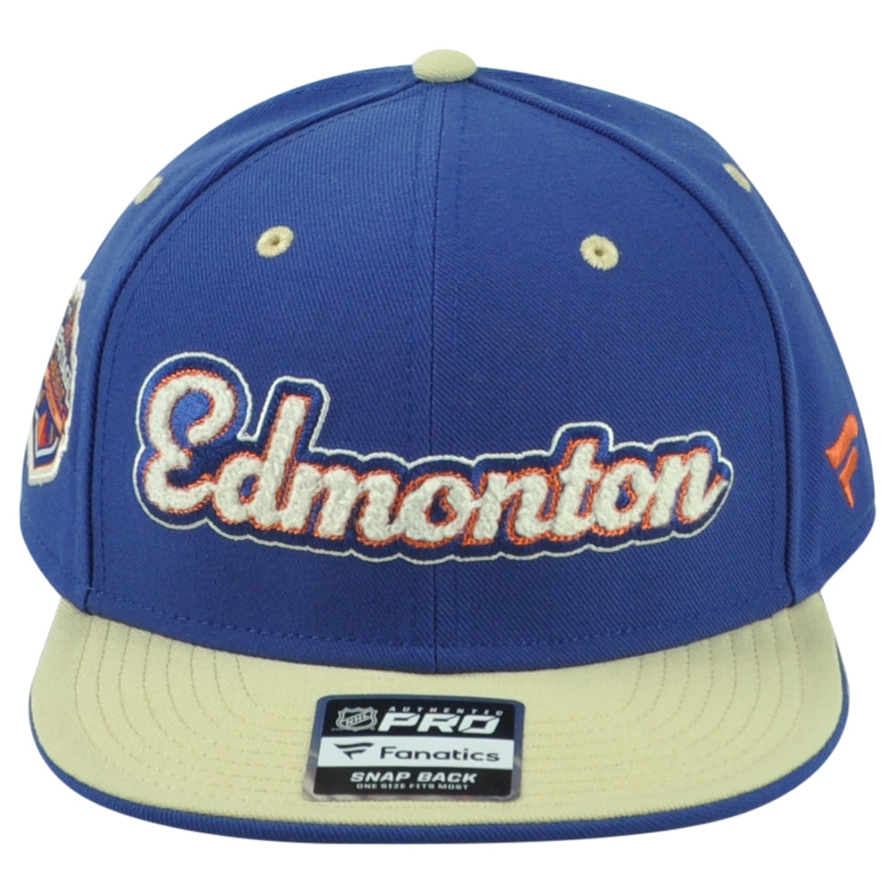 NHL Fanatics Authentic Pro Edmonton Oilers Heritage Adults Adjustable Hat Cap
