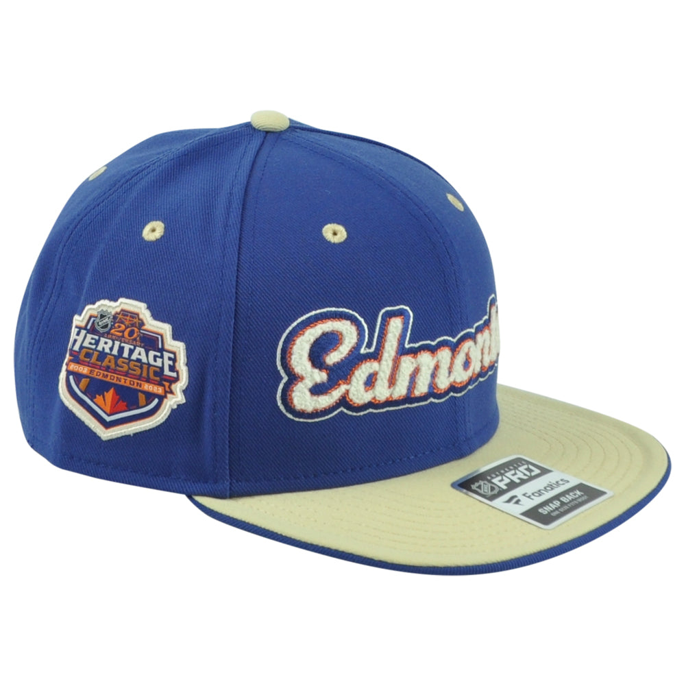 NHL Fanatics Authentic Pro Edmonton Oilers Heritage Adults Adjustable Hat Cap