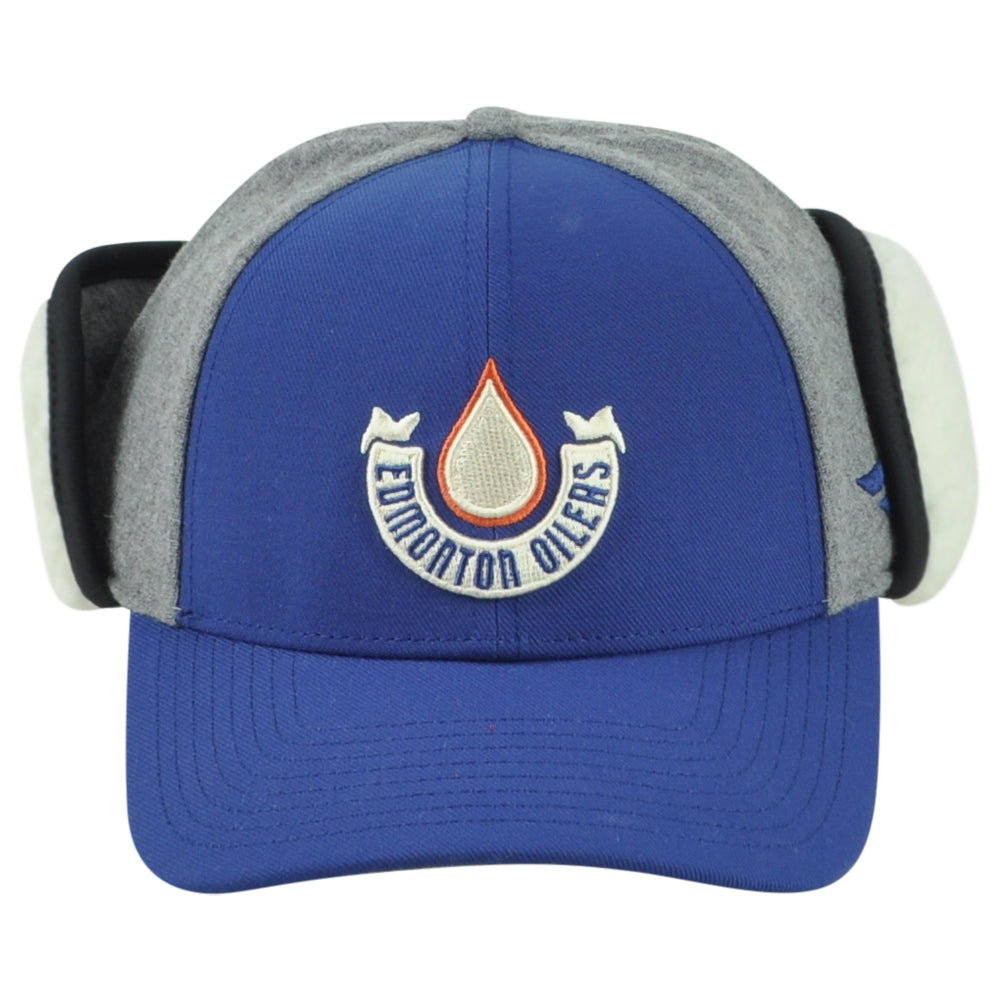 NHL Fanatics Authentic Pro Edmonton Oilers Flapjack Flex Fit L/XL Adults Hat Cap