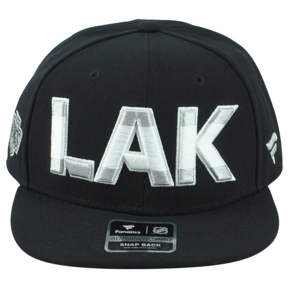 NHL Fanatics Authentic Pro Black Los Angeles Kings LAK Adults Adjustable Hat Cap