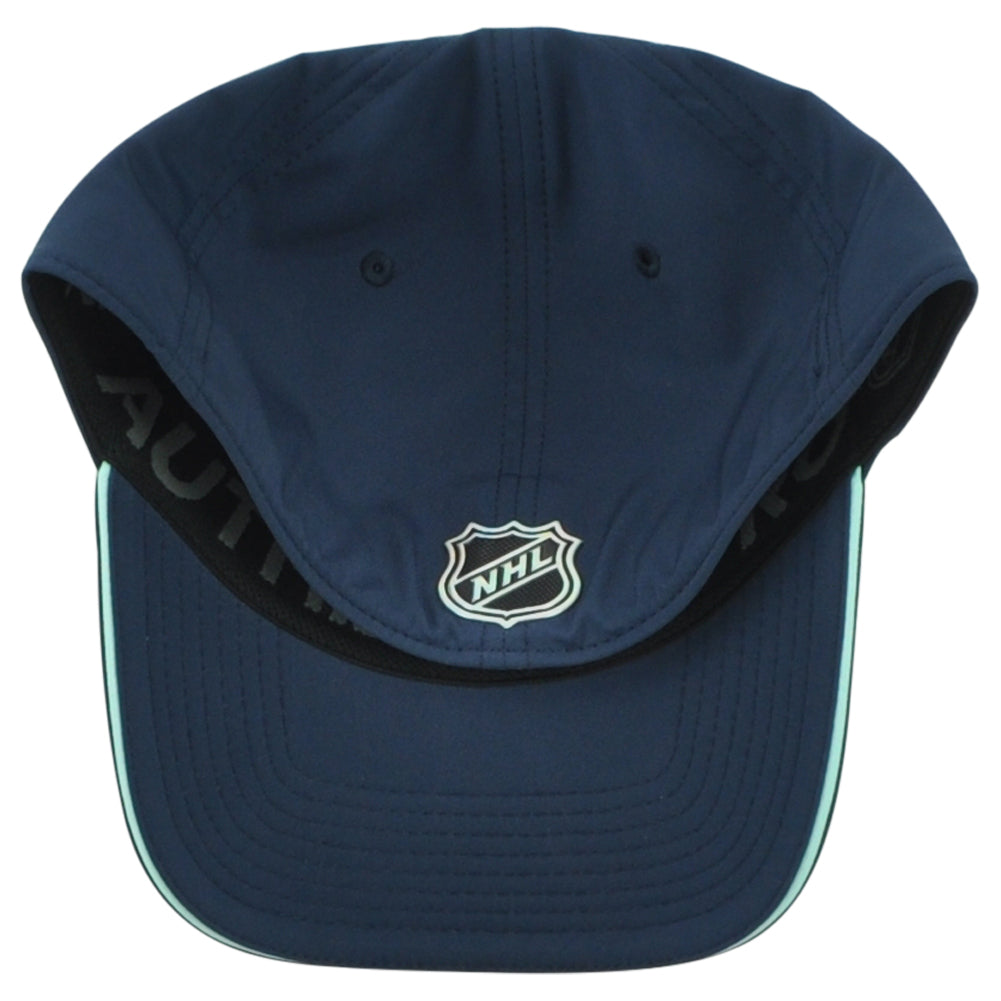NHL Fanatics Authentic Pro Seattle Kraken SEA Stretch Fit Flex Fit L/XL Hat Cap
