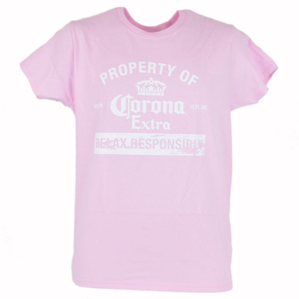 Property Of Corona Extra Relax Responsibly Women T-shirt Novelty Fit Graphic Tee