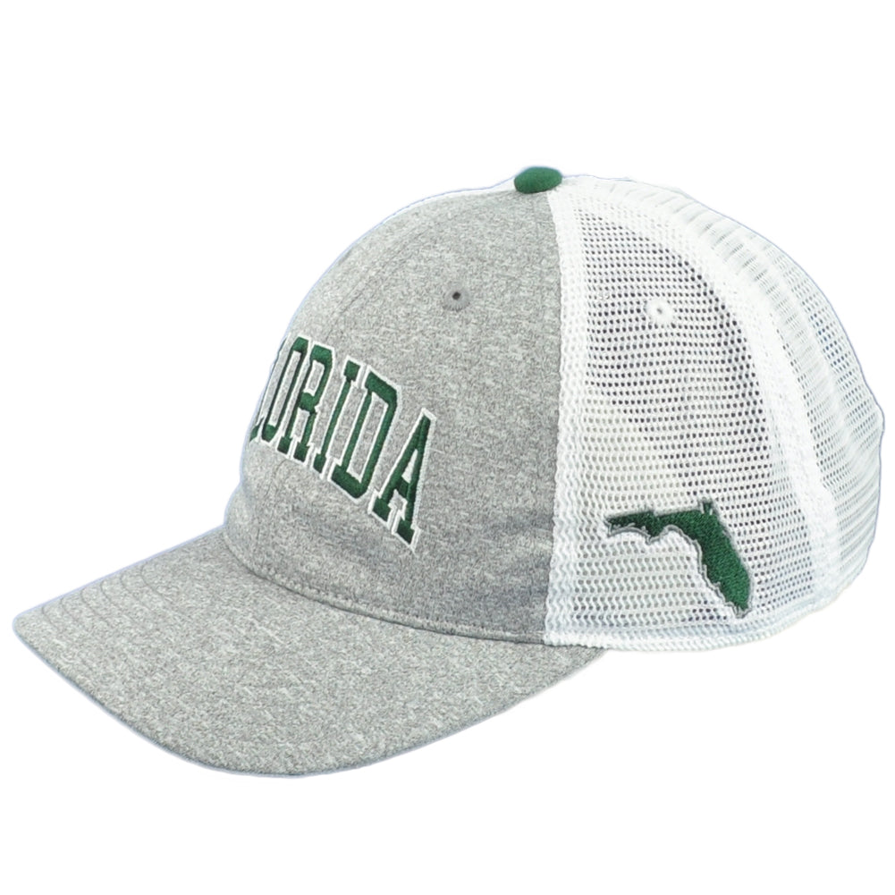Captivating Florida State Map Trucker Mesh Snapback Curved Bill Adults Hat Cap