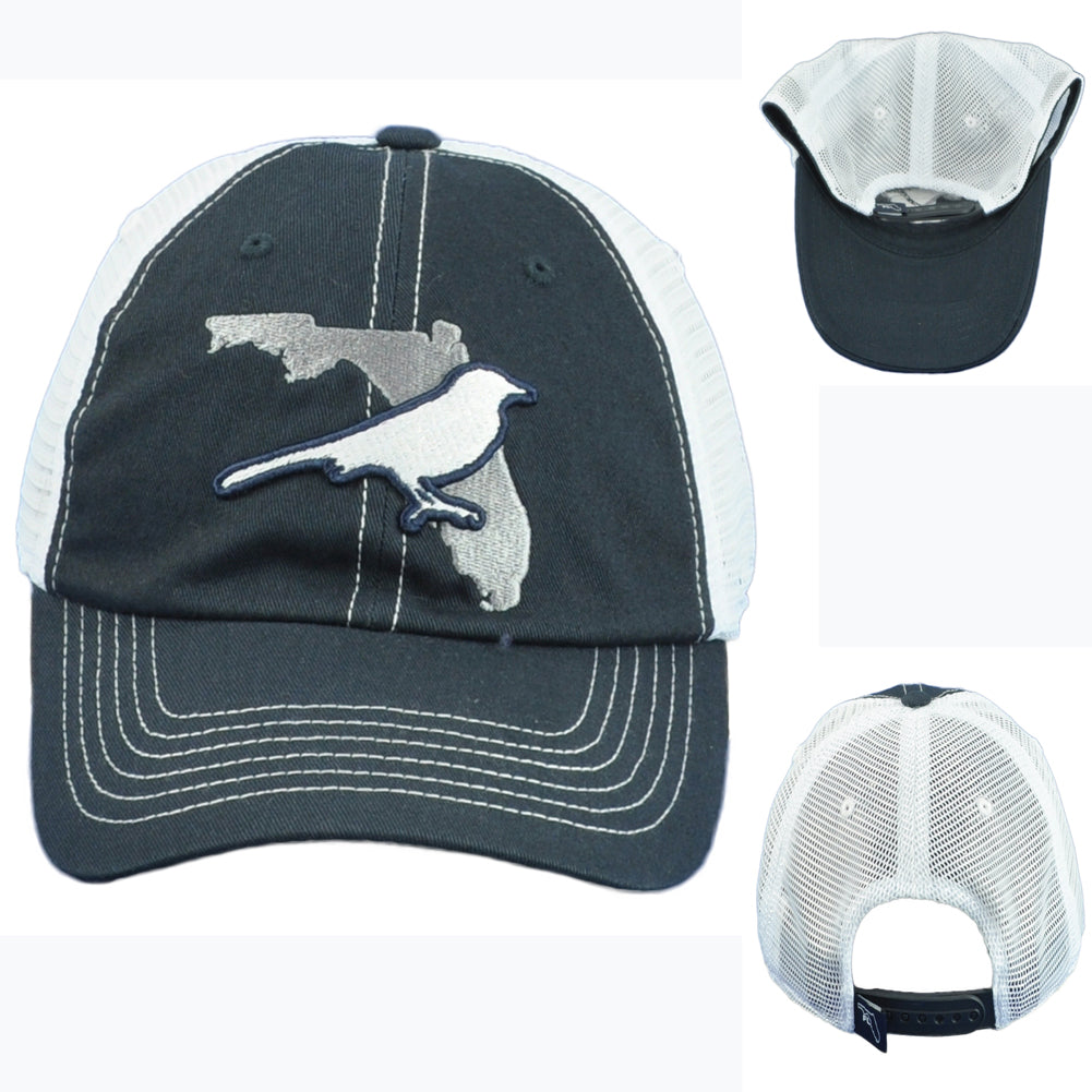 Captivating Florida State Bird Trucker Mesh Snapback Curved Bill Adults Hat Cap