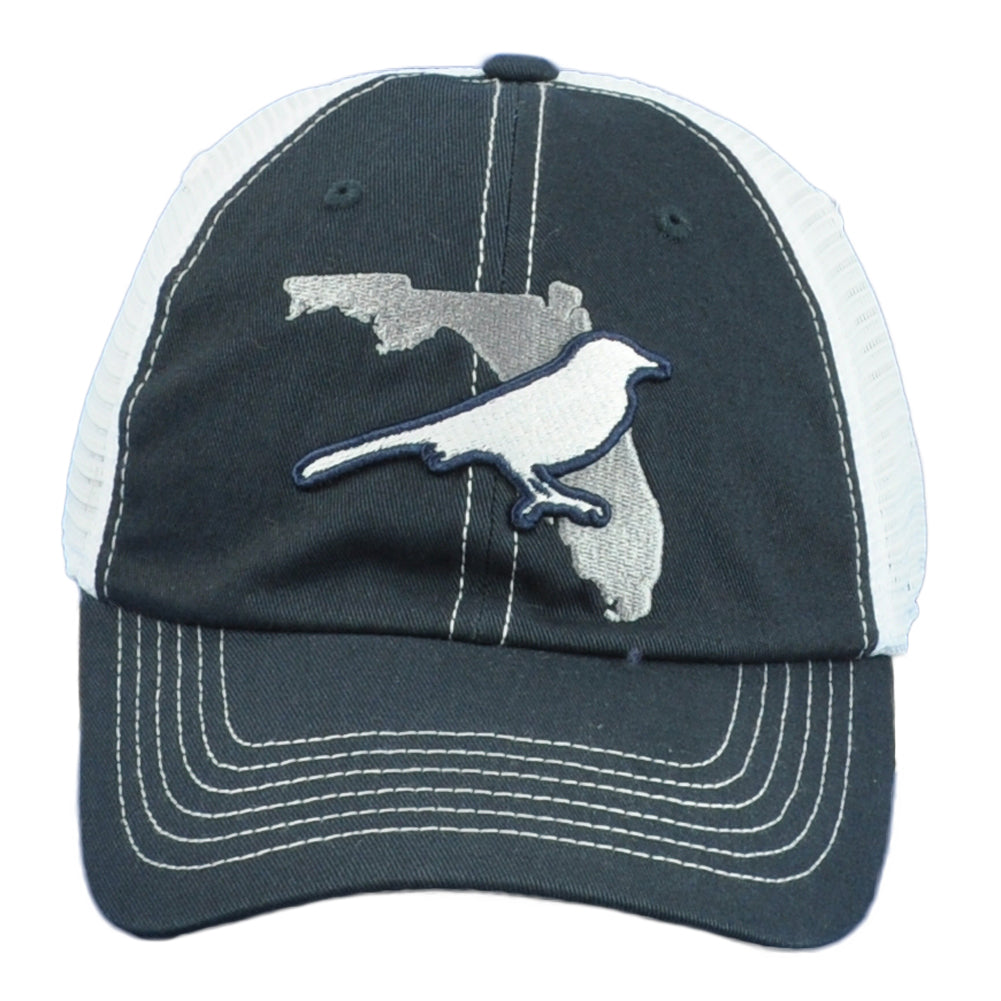 Captivating Florida State Bird Trucker Mesh Snapback Curved Bill Adults Hat Cap