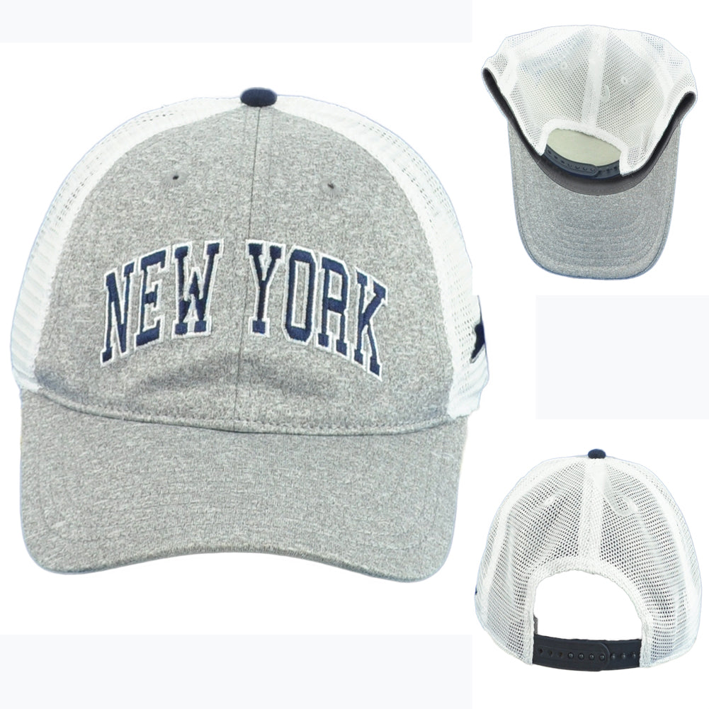 Captivating State Of New York Trucker Mesh Map Snapback Curved Adults Hat Cap