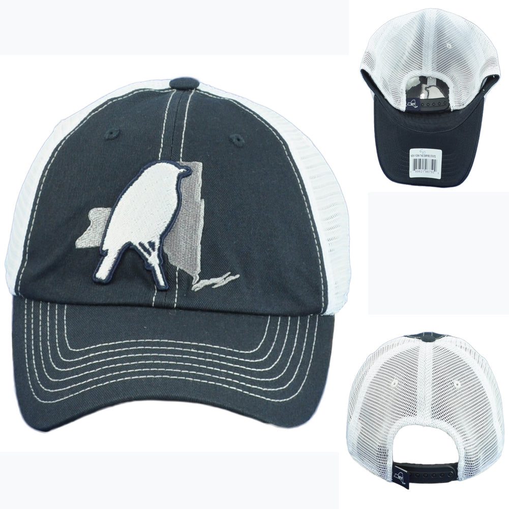 Captivating New York The Empire State Bird Trucker Mesh Snapback Adults Hat Cap