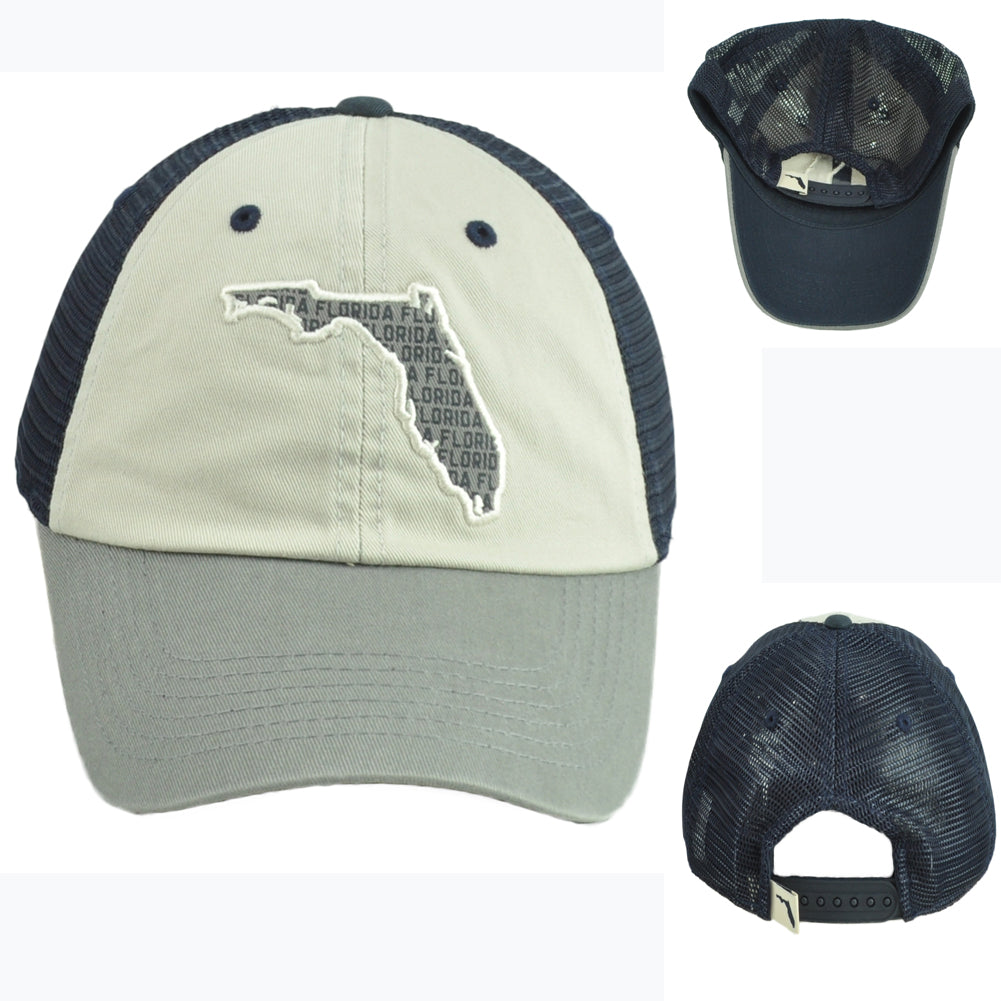 Captivating Florida The Sunshine State Trucker Mesh Adjustable Adults Hat Cap
