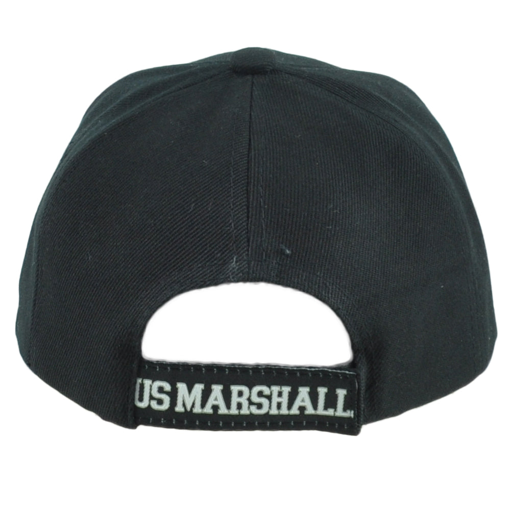 US Marshall Law Enforcement Black Adjustable Curved Bill Adults Hat Cap
