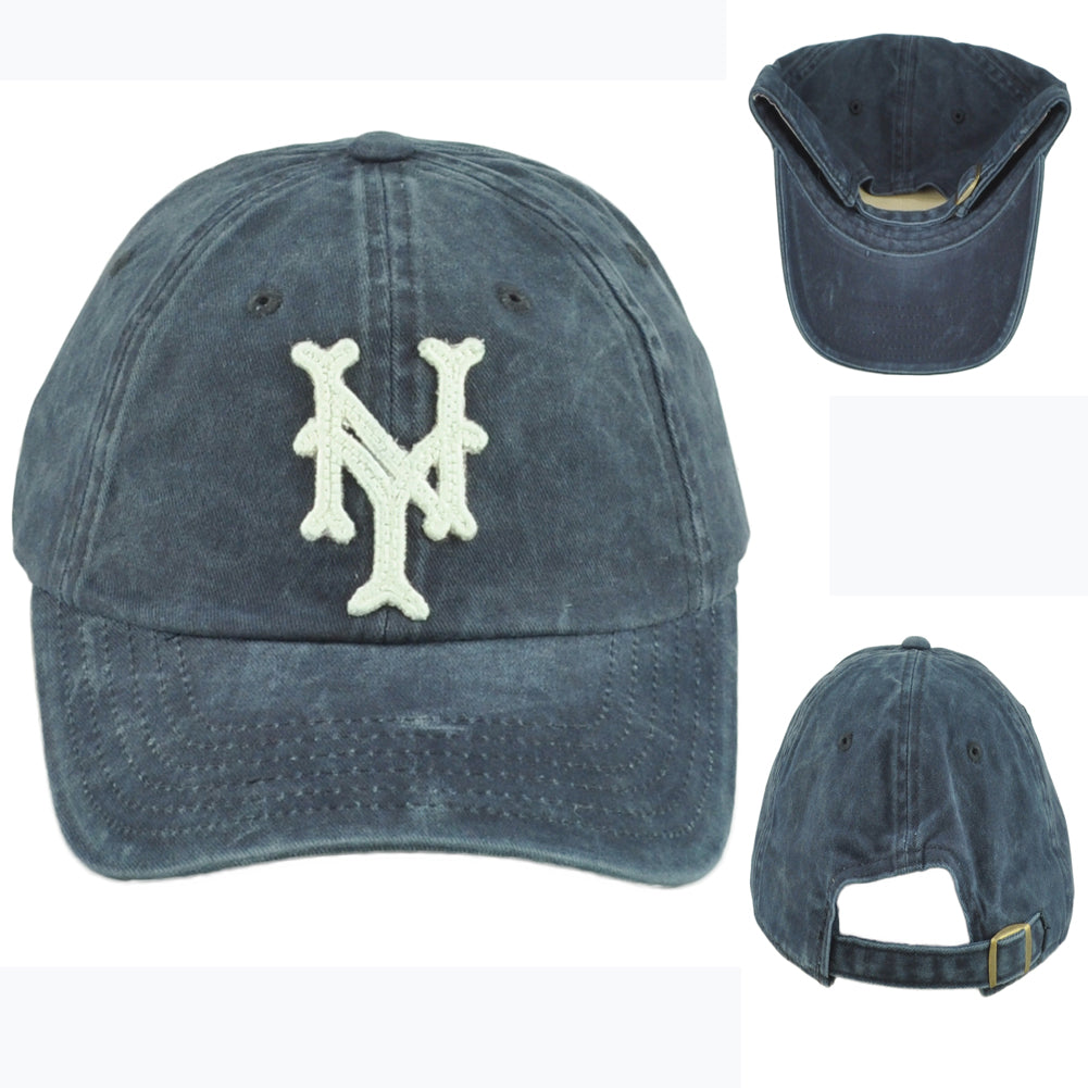 American Needle Negro League New York Cubans Garment Washed Adjustable Hat Cap