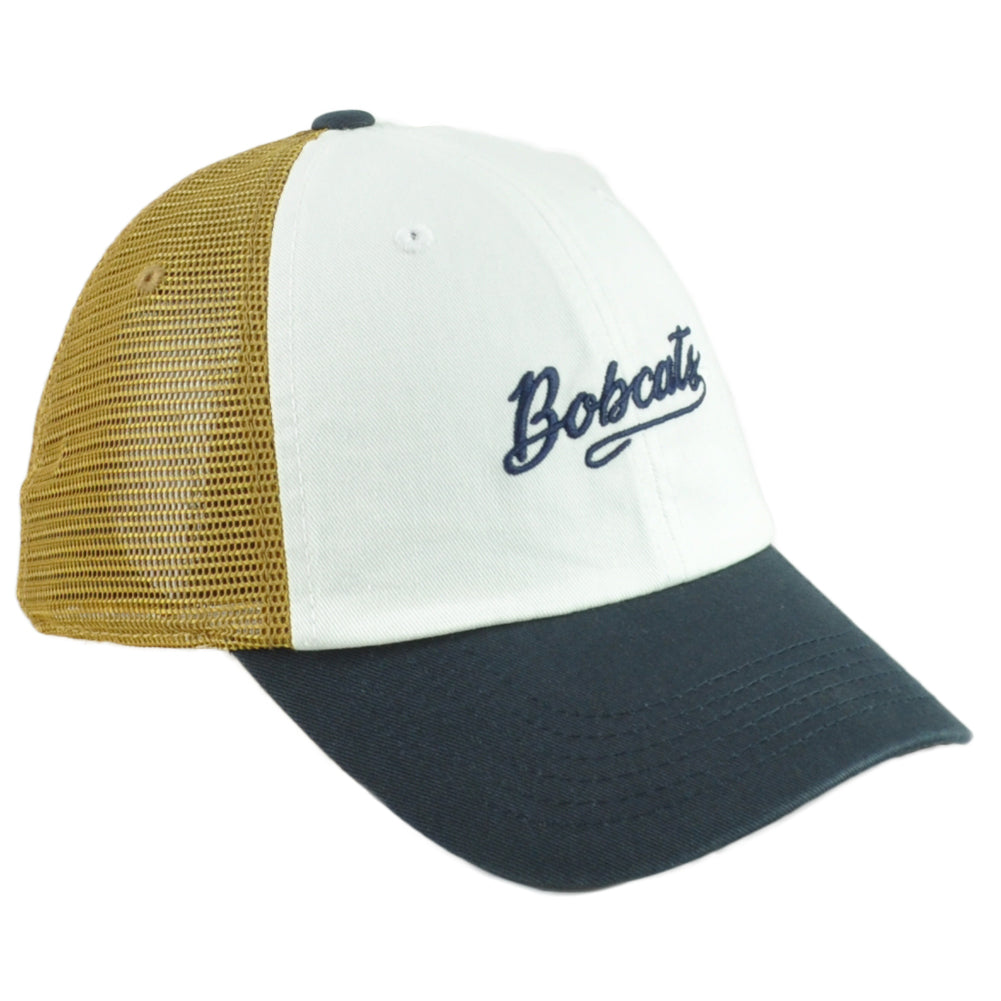 NCAA Captivating Montana State Bobcats Men Trucker Mesh 3 Tone Snapback Hat Cap