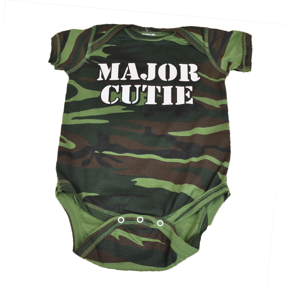 Major Cutie Authentic Baby Spencers Body Suit Army Style Children Camouflage
