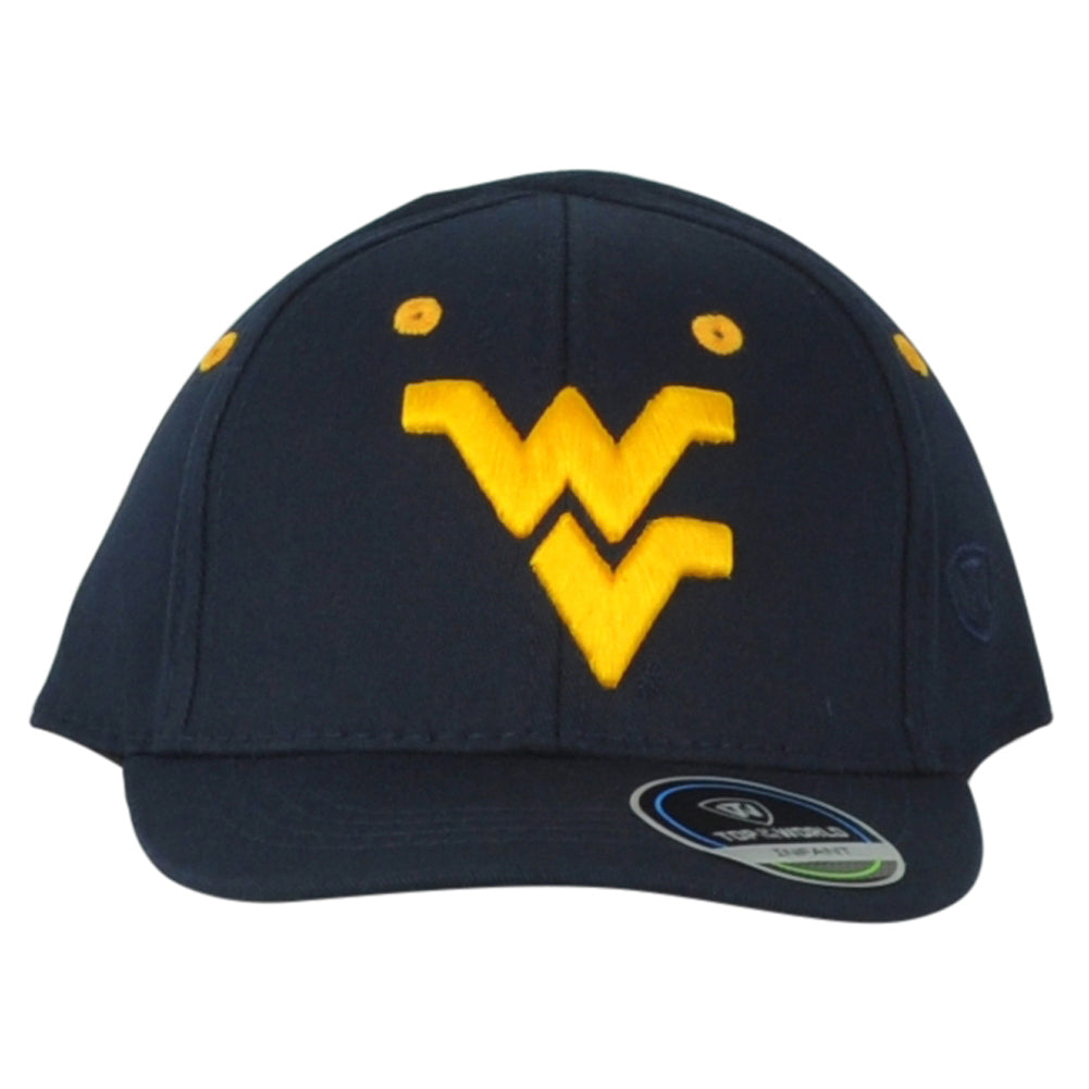NCAA TOW West Virginia Mountaineers Navy One Size Curved Bill Infant Kid Hat Cap