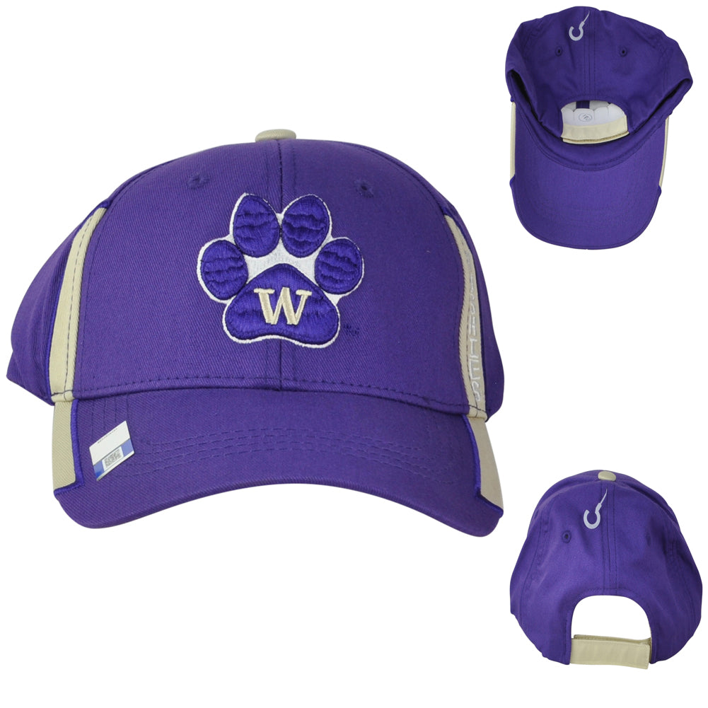 NCAA Captivating Washington Huskies Purple Curved Adjustable Youth Kids Hat Cap