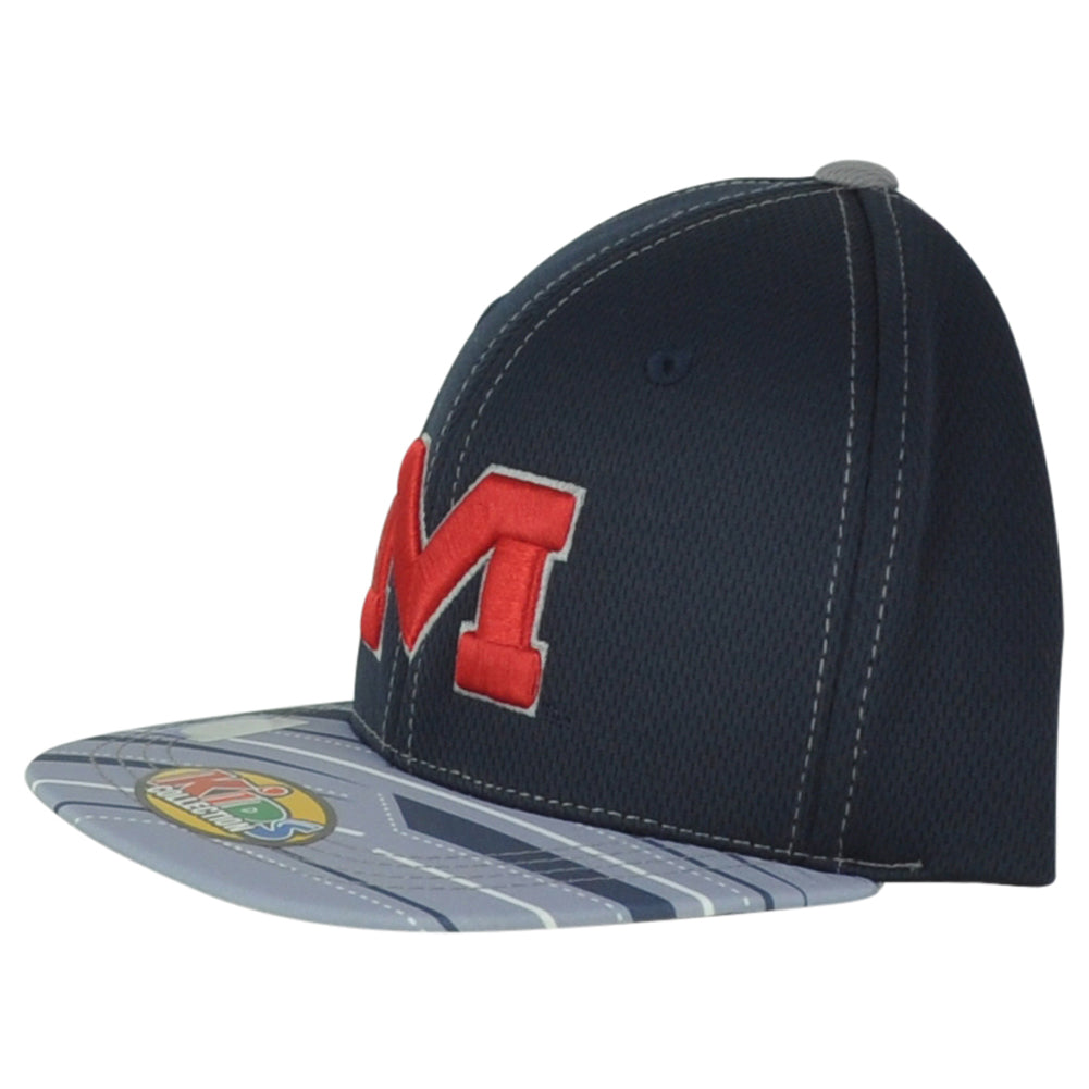 NCAA Captivating Maryland Terrapins Flat Bill Snapback Navy Youth Kids Hat Cap