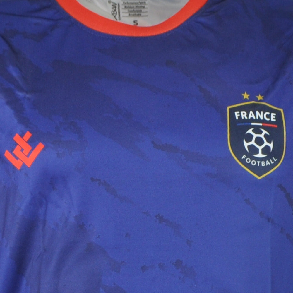 Urban France Country Short Sleeve Round Neck Sublimation Soccer Jersey