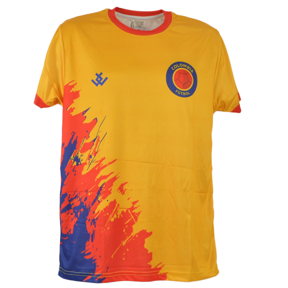Urban Colombia Country Short Sleeve Round Neck Sublimation Soccer Jersey