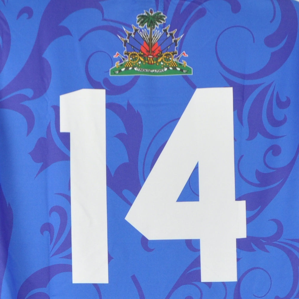 Urban Haiti Country Short Sleeve Round Neck Sublimation Soccer Jersey