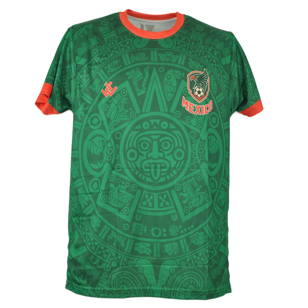 Urban Mexico Country Short Sleeve Round Neck Sublimation Soccer Jersey