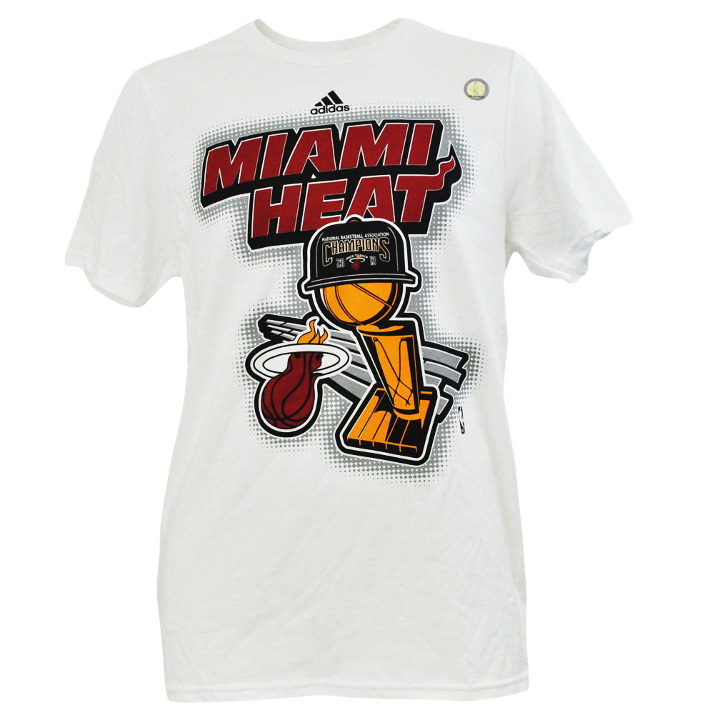 NBA Finals Champions Miami Heat 2013 Adidas Cartoon Parade T-Shirt Tee
