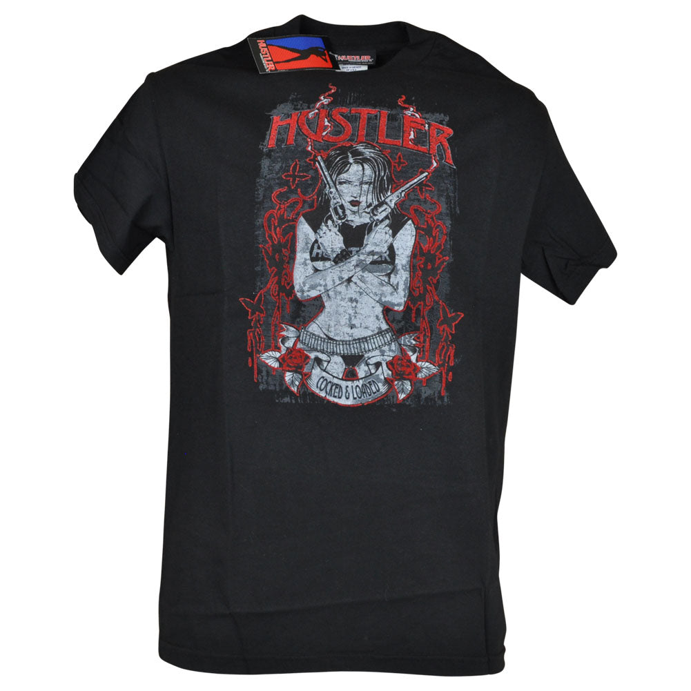 Hustler Hard Cocked & Loaded Girl Two Pistols Hustler Fashion Novelty Adult Man