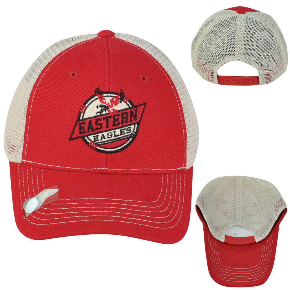 NCAA Captivating Eastern Washington Eagles Trucker Mesh Adults Snapback Hat Cap