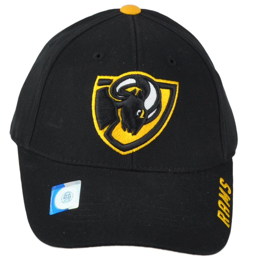 NCAA Captivating Virginia Commonwealth Rams Curved Bill Adjustable Black Hat Cap