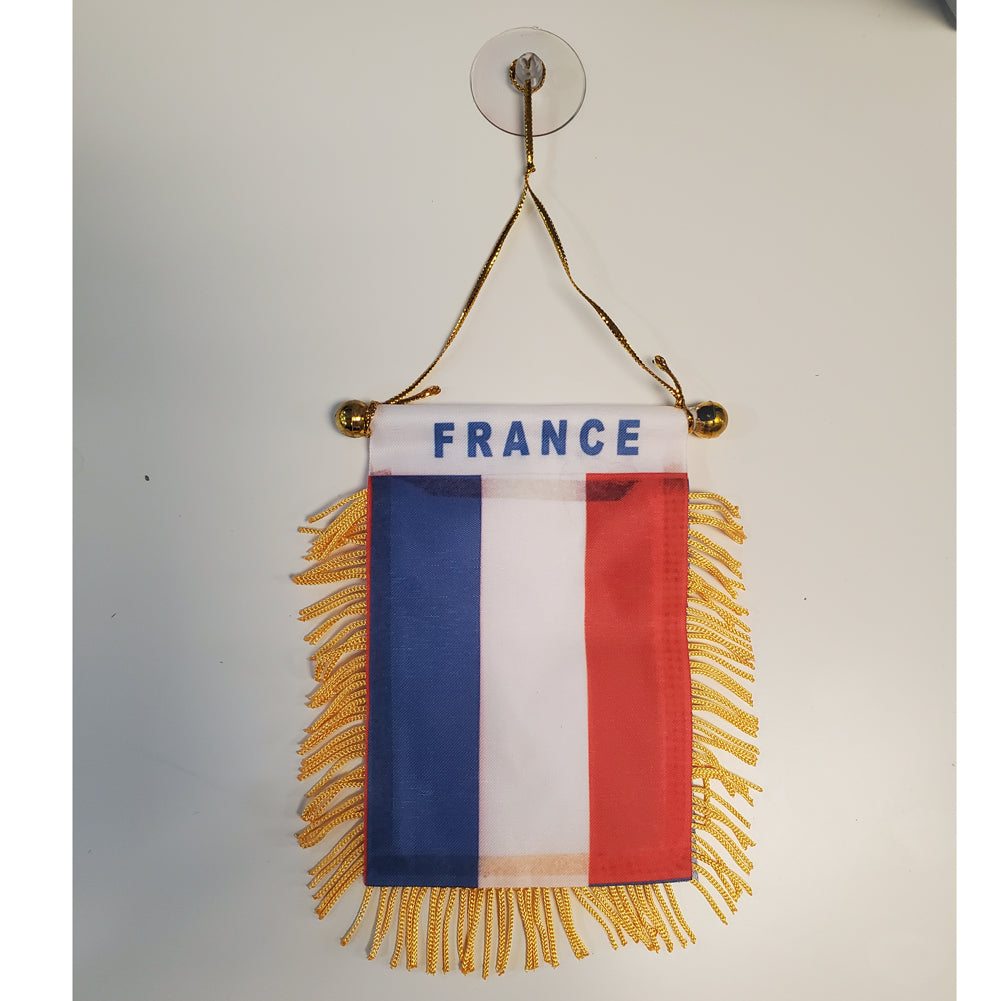 Venezuela 4''x6'' Mini Banners With Brass Staff Suction Car Window Flag Country