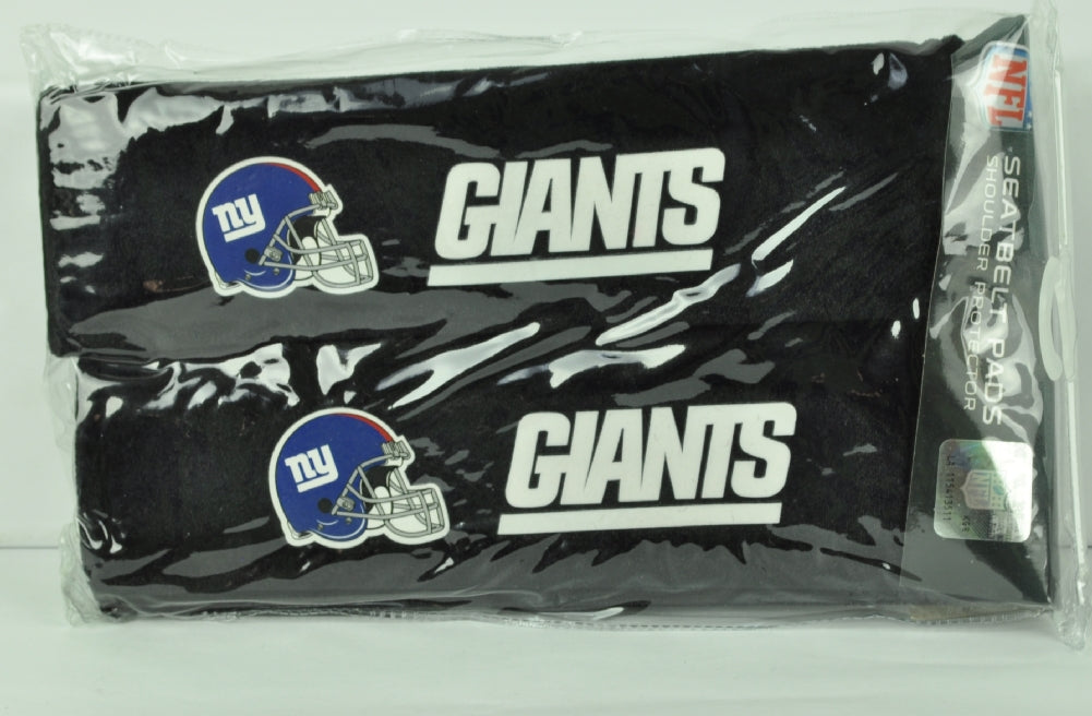 NFL New York Giant Seat Belt Pads Shoulder Protector Black Fan Car Accessories