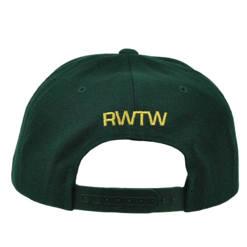 RWTW Logo Roll With The Winners Snapback Flat Bill Green Hat Cap Brand Flag